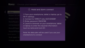 Roku OS7 Hotel & Dorm Connect